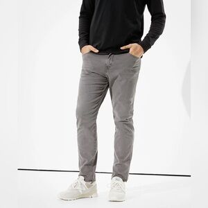 AE Flex Slim Straight Pant Gray